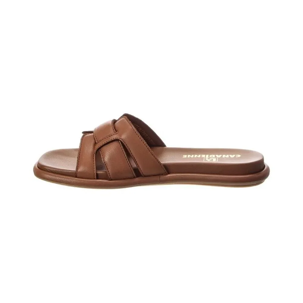La Canadienne Arden Leather Sandal, Brown